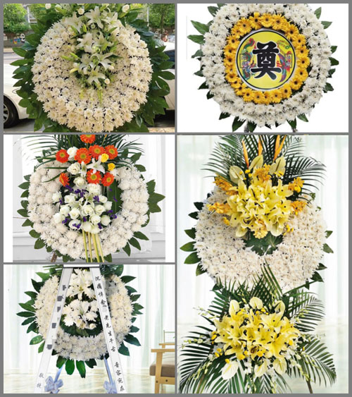 上海金山区漕泾镇金光村花圈速递